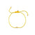 Pure Gold Tiny Bee Bead Cord Bracelet