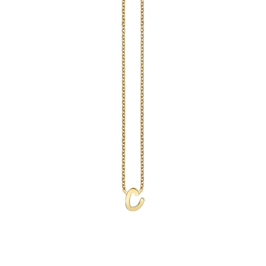 Pure Gold Tiny Initial Necklace - Sydney Evan Fine Jewelry