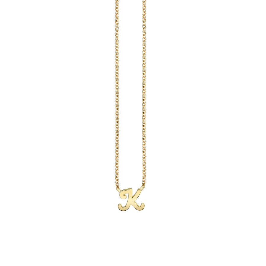 Pure Gold Tiny Initial Necklace - Sydney Evan Fine Jewelry