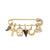 Men's Collection Gold & Diamond Luck & Protection Brooch