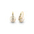 Gold & Diamond Cocktail Pearl Earrings
