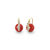 Gold & Diamond Cocktail Coral Earrings