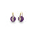 Gold & Diamond Cocktail Amethyst Earrings