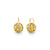 Gold & Diamond 15mm Icon Wallpaper Bead Earrings