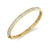 Gold & Diamond Channel Set Baguette Bangle