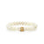 Gold & Diamond Multi-Icon Rondelle Chalcedony Bracelet