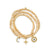 Gold & Diamond Multi-Charm Celestial Wrap Bracelet