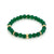 Gold & Diamond Multi-Rondelle on Green Onyx