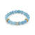Gold & Diamond Multi Rose Rondelle on Aquamarine