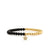 Gold & Diamond Star on Onyx and Gold Beaded Bracelet