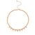 Rose Gold & Diamond Multi Tiny Disc Necklace