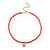Gold & Diamond Small Marquise Evil Eye Coral Necklace