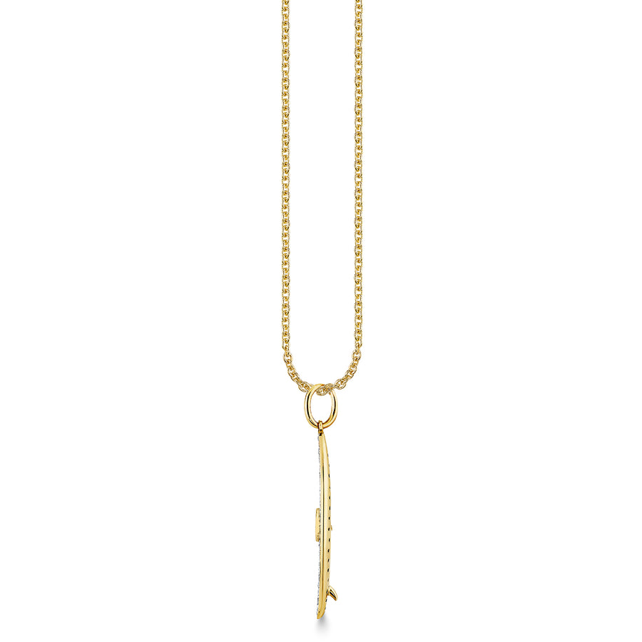 Gold & Diamond Surfboard Charm - Sydney Evan Fine Jewelry