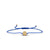 Gold & Diamond Horseshoe Evil Eye Bead Cord Bracelet