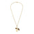 Men's Collection Gold & Brown Diamond Multi-Charm Necklace