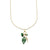 Men's Collection Gold & Diamond Emerald Multi-Charm Necklace