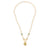 Gold & Diamond Nautilus Shell Pearl Necklace