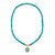 Gold & Diamond Multi Charm on Turquoise Necklace
