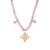 Gold & Diamond Multi Moroccan Lavender Amethyst Necklace