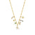 Gold & Diamond LA Multi Charm Necklace