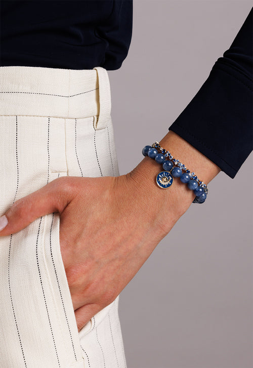 Gold & Sapphire Cocktail Bracelet