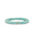 Gold & Diamond Baguette and Round Bezel Square Rondelle on Amazonite
