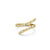 Gold & Diamond Baguette Coil Ring