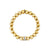 Gold & Diamond Stacked Baguette & Bezel Rondelle on Gold Beads