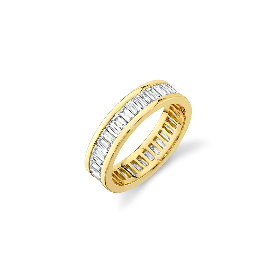 Gold & Diamond Channel Set Baguette Eternity Ring - Sydney Evan Fine Jewelry