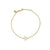 Gold & Diamond Mini Moroccan Flower Bracelet