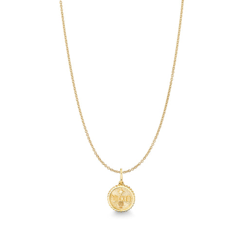 Gold, Amethyst & Pink Sapphire Wicked Glinda Lotus Tiny Coin