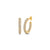 Gold & Diamond Medium Pave Hollow Tube Oval Hoops