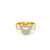 Gold & Diamond Curved Pave Ring