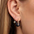 Gold & Diamond Starburst Sapphire Earrings