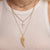 Gold & Diamond Extra Large Bezel Eye Necklace