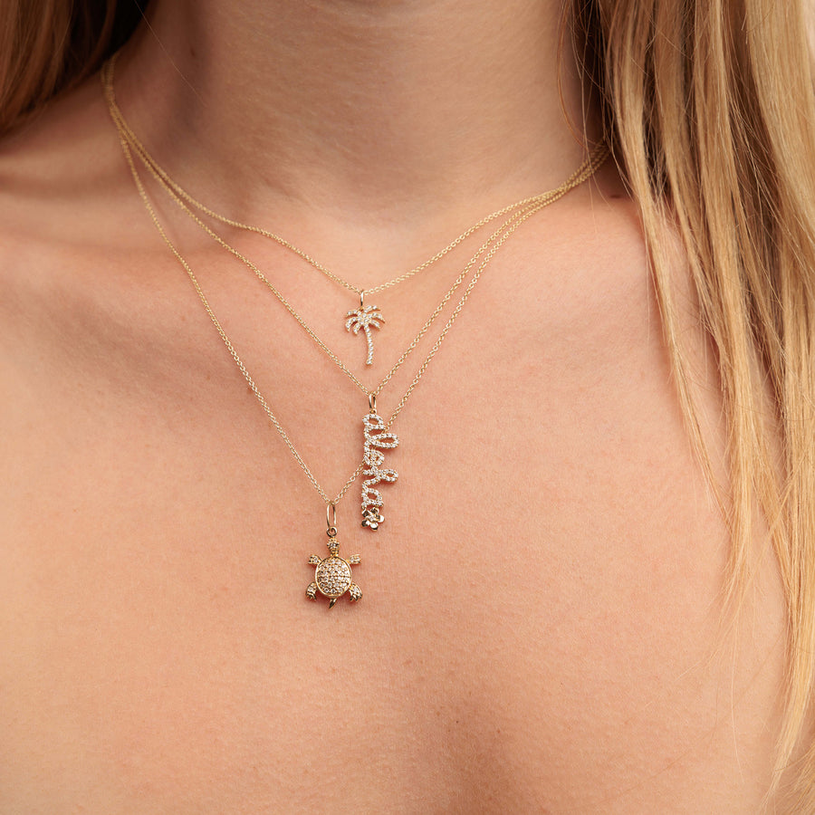 Gold & Diamond Turtle Charm - Sydney Evan Fine Jewelry