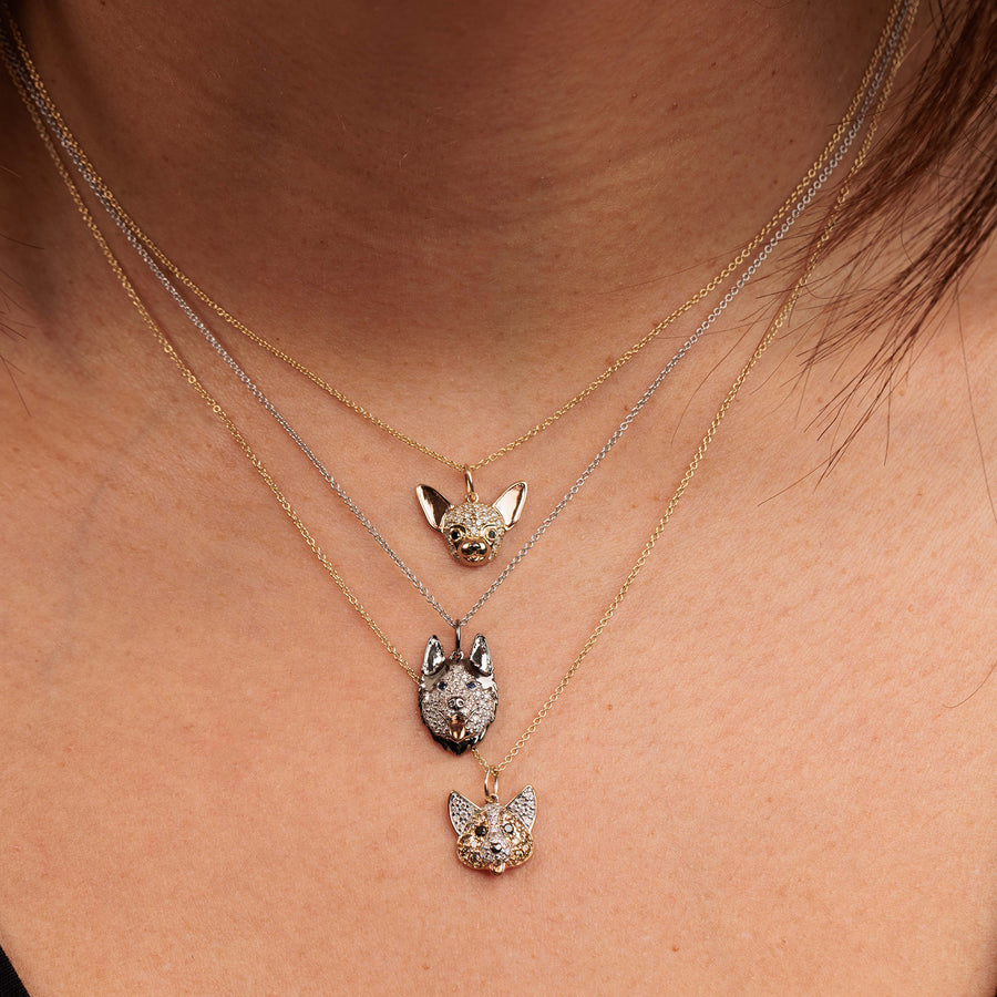 Gold & Diamond Corgi Charm - Sydney Evan Fine Jewelry