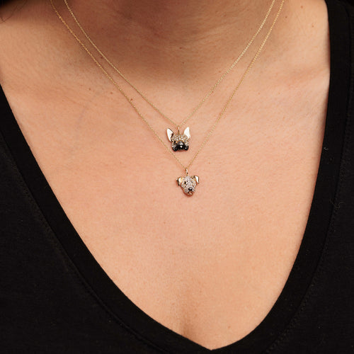 Gold & Diamond Jack Russell Charm