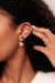 Gold & Diamond Mosaic Heart Stud