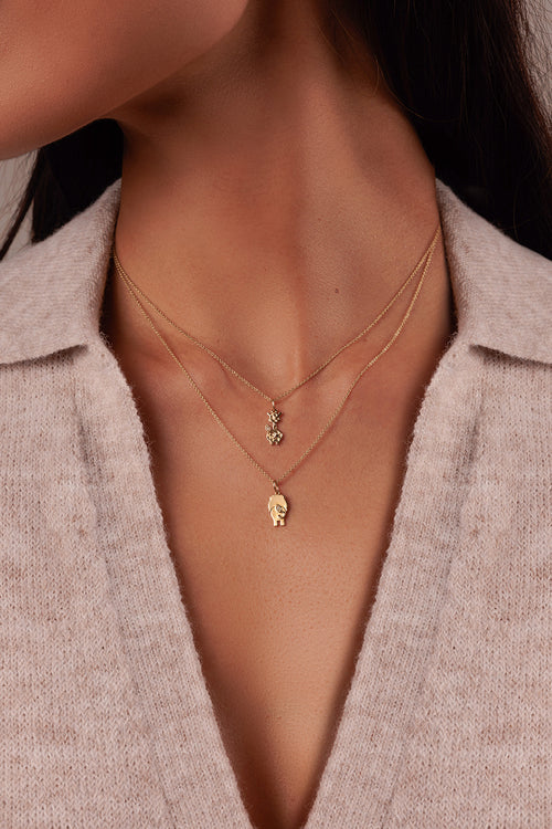 Gold & Diamond Lion Tail Charm