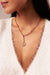 Gold & Diamond Love Quartz Marquise Eye Heart Necklace