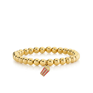 Gold & Diamond Popcorn on Gold Beads - Sydney Evan Fine Jewelry