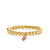 Gold & Diamond Popcorn Charm on Gold Beads