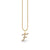 Gold & Diamond Large Initial Charm Necklace