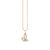Gold & Diamond Large Initial Charm Necklace