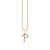 Gold & Diamond Large Initial Charm Necklace