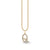 Gold & Diamond Large Initial Charm Necklace