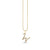 Gold & Diamond Large Initial Charm Necklace