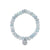 White Gold & Diamond Sand Dollar on Aquamarine