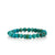 Men's Collection Gold & Emerald Rondelle on Turquoise